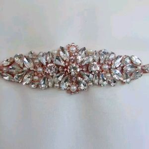 Beautiful Rosegold Bridal/formal dress Sash Belt